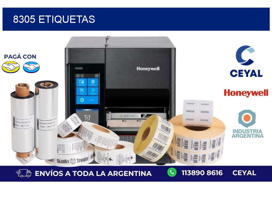 8305 ETIQUETAS