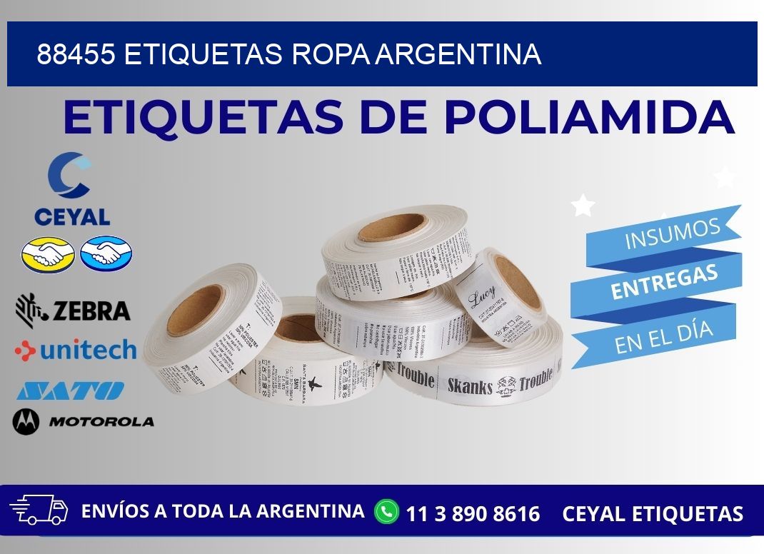 88455 ETIQUETAS ROPA ARGENTINA