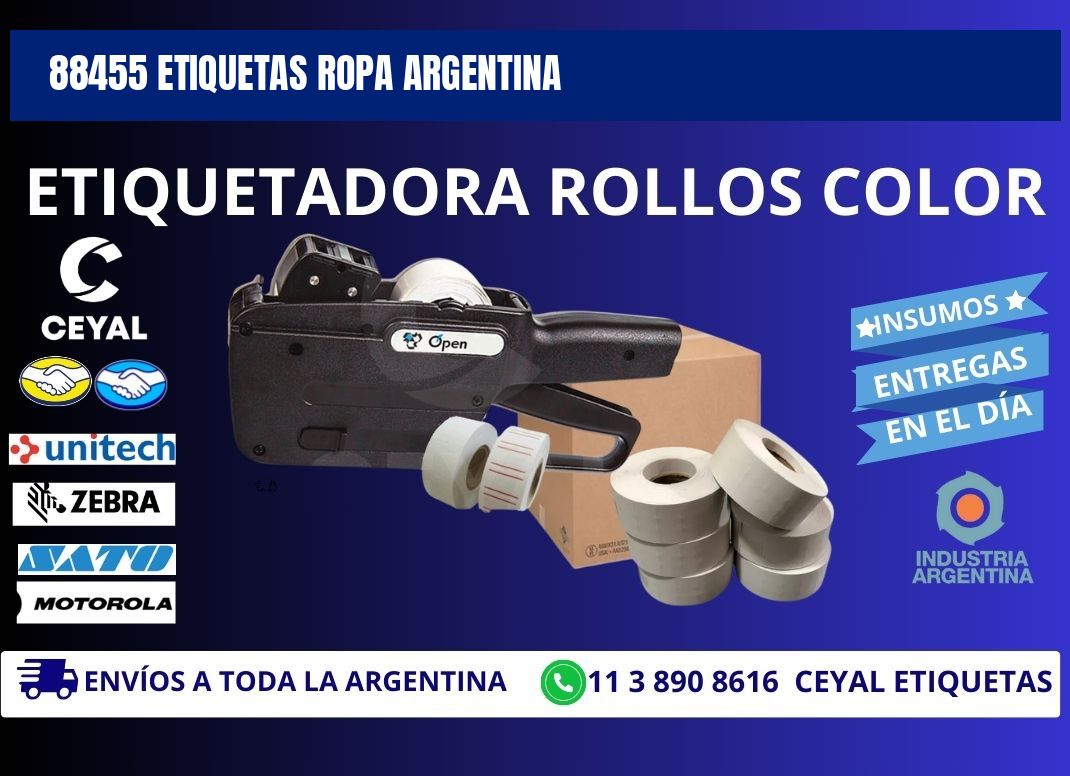 88455 ETIQUETAS ROPA ARGENTINA