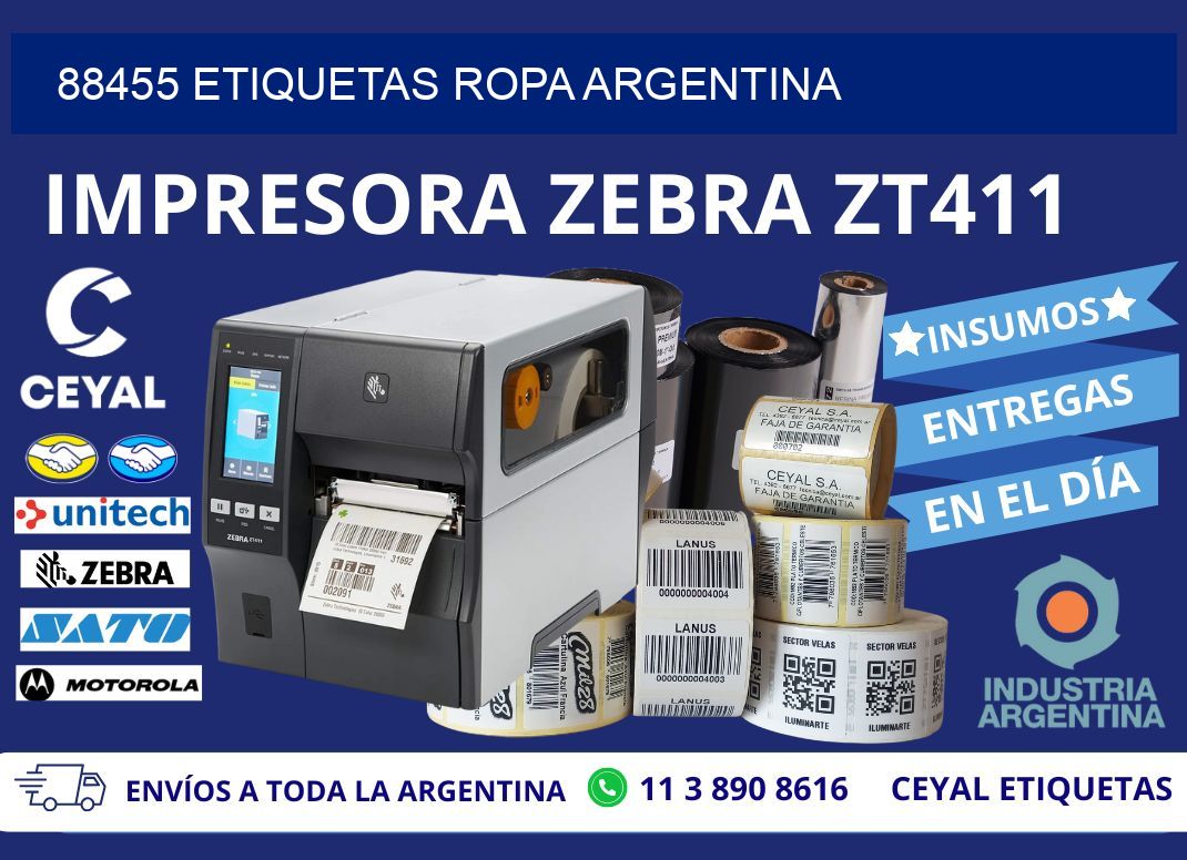 88455 ETIQUETAS ROPA ARGENTINA