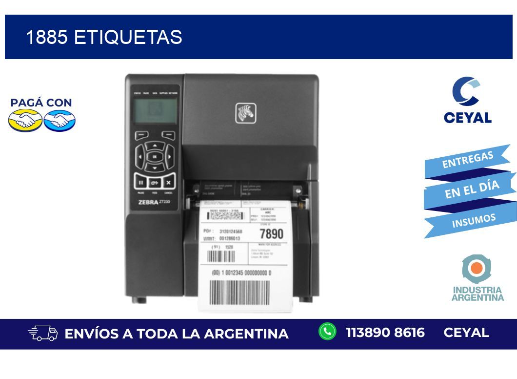 1885 ETIQUETAS