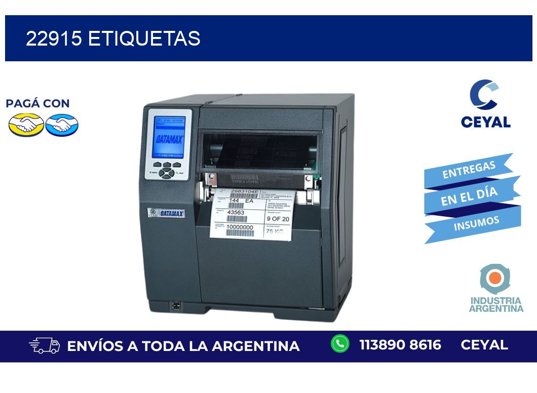 22915 ETIQUETAS