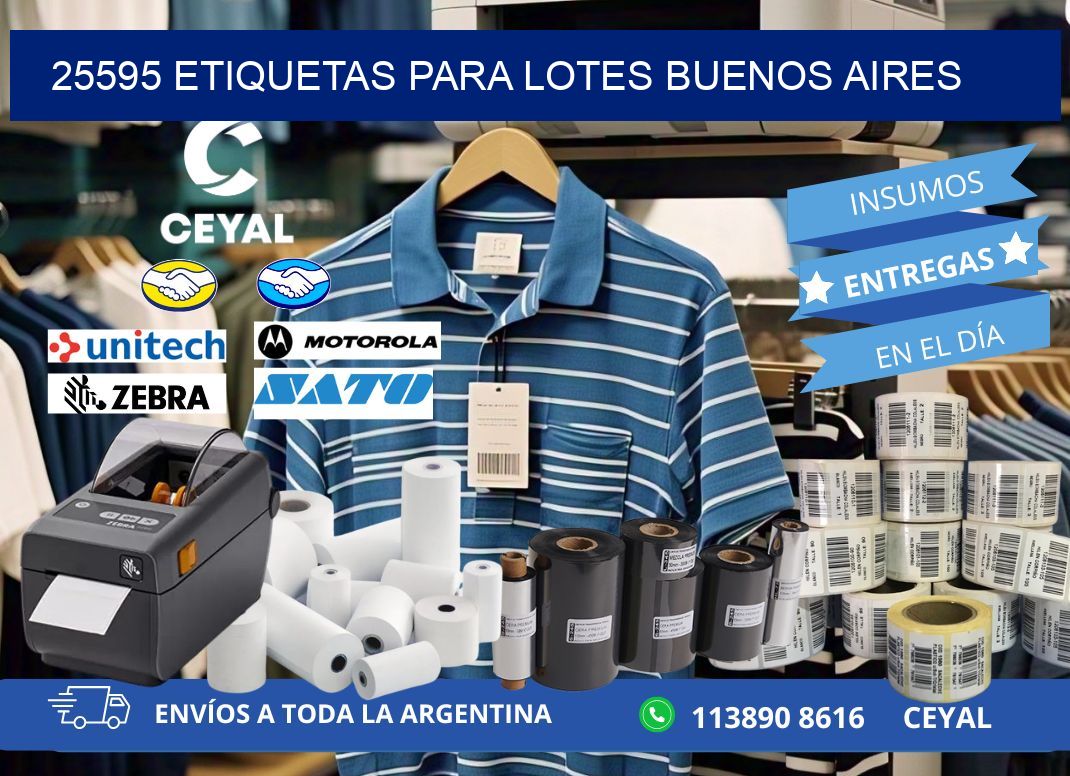 25595 ETIQUETAS PARA LOTES BUENOS AIRES