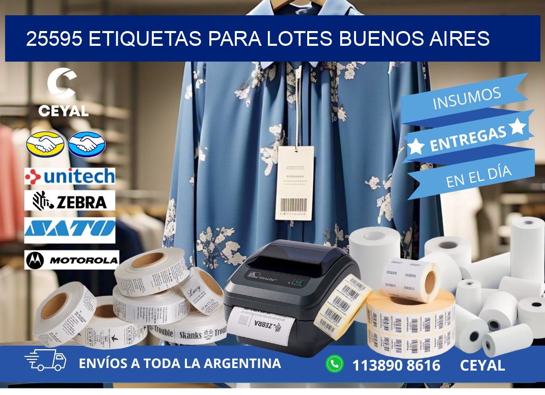 25595 ETIQUETAS PARA LOTES BUENOS AIRES