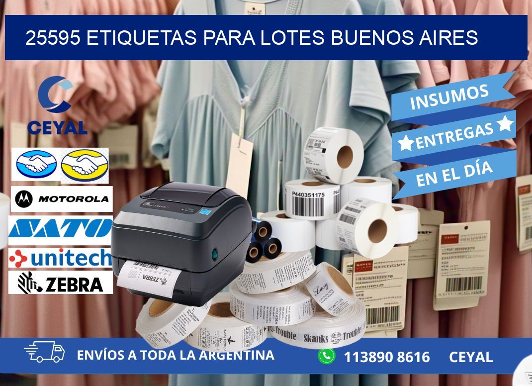 25595 ETIQUETAS PARA LOTES BUENOS AIRES
