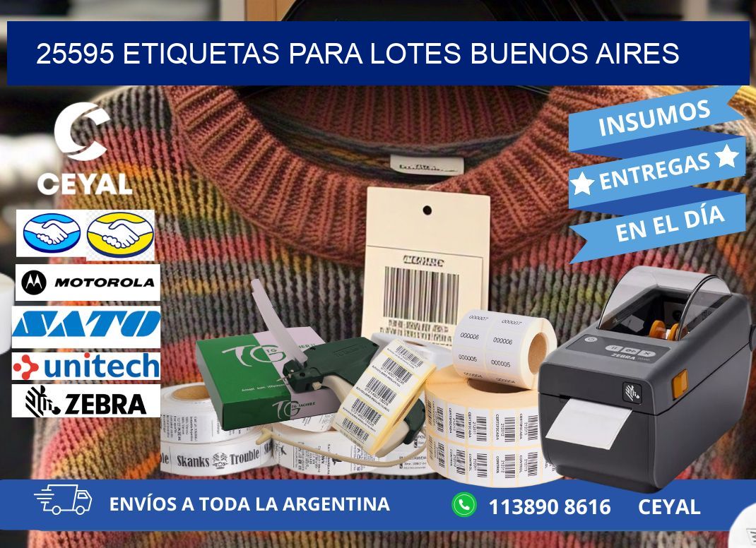 25595 ETIQUETAS PARA LOTES BUENOS AIRES