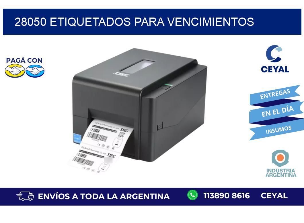 28050 ETIQUETADOS PARA VENCIMIENTOS