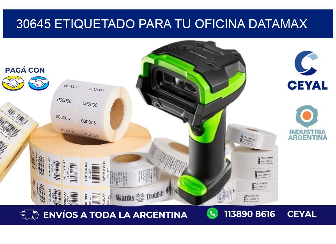 30645 ETIQUETADO PARA TU OFICINA DATAMAX