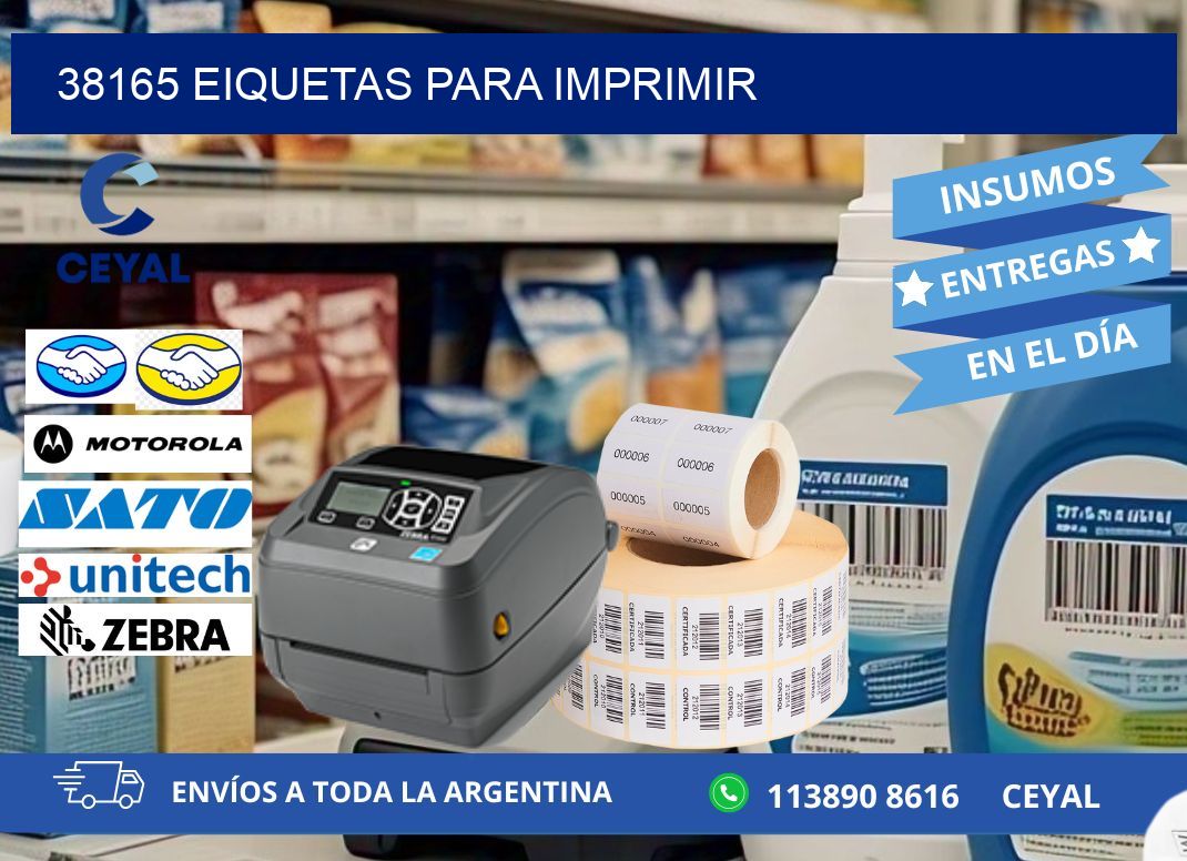 38165 EIQUETAS PARA IMPRIMIR