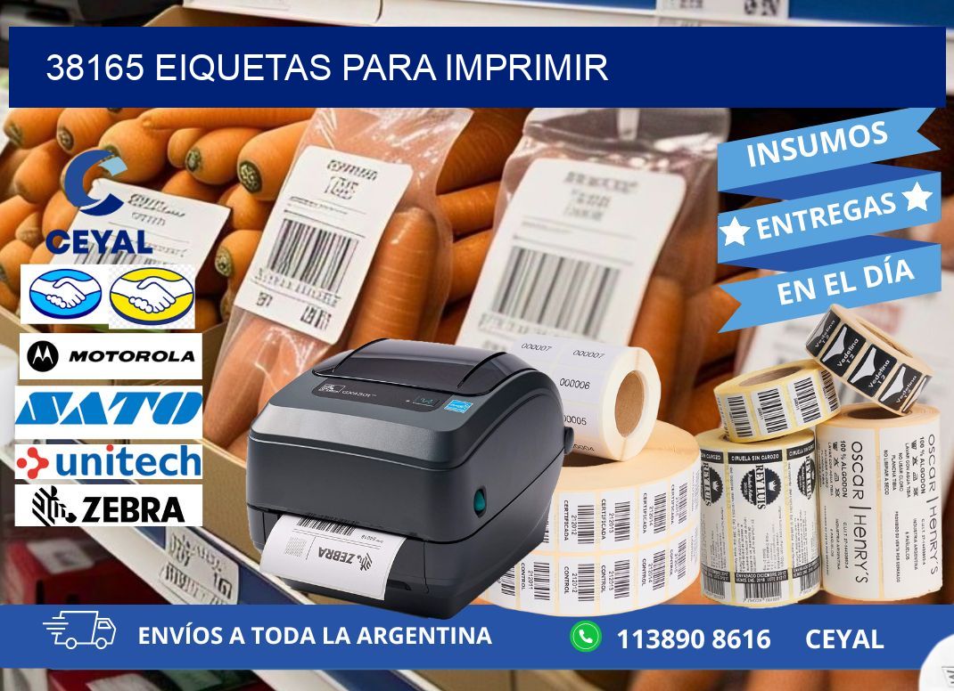 38165 EIQUETAS PARA IMPRIMIR