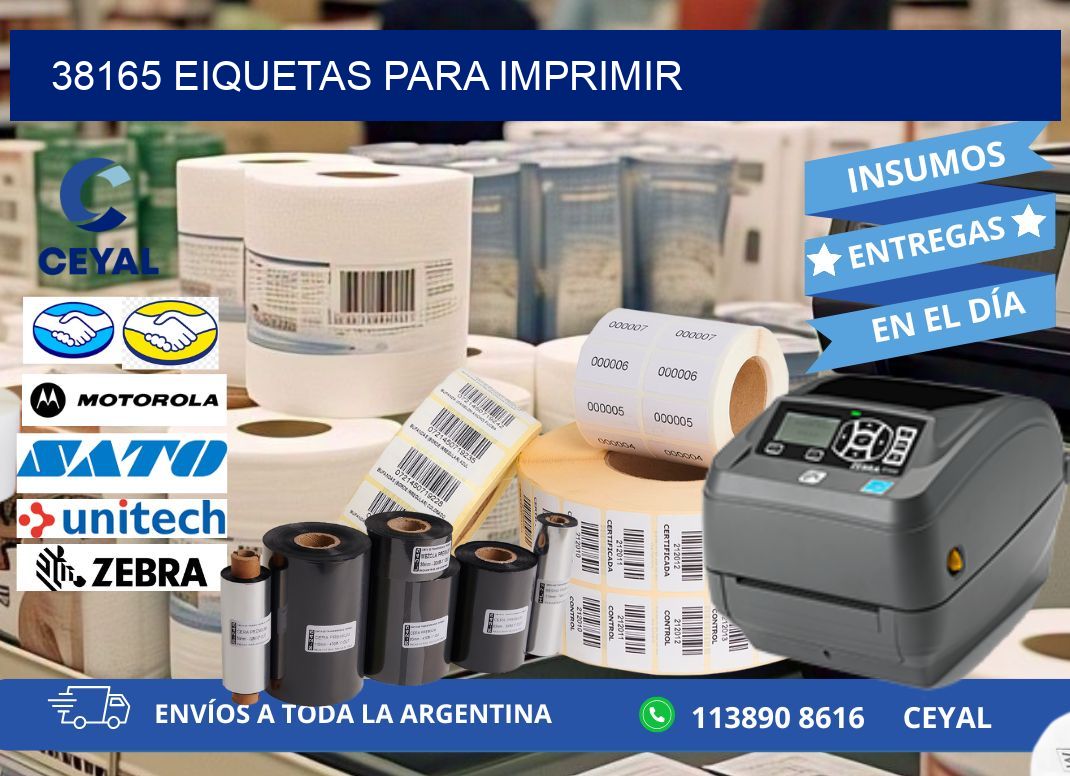 38165 EIQUETAS PARA IMPRIMIR