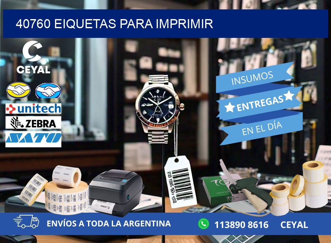 40760 EIQUETAS PARA IMPRIMIR