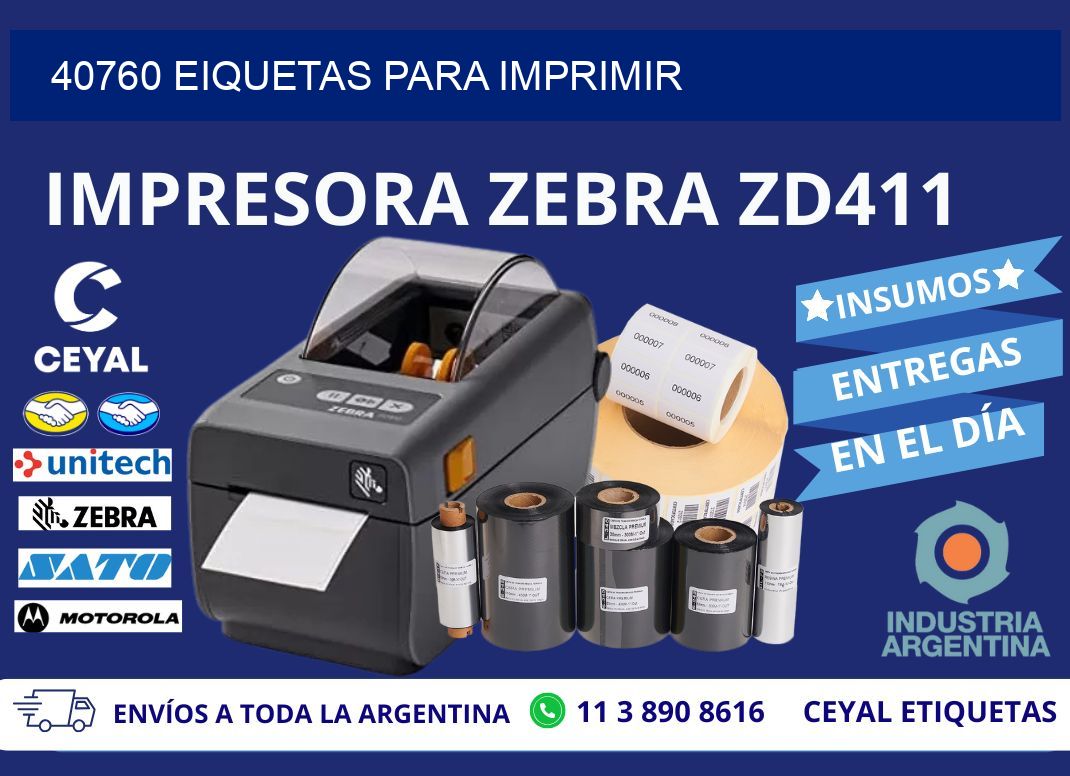 40760 EIQUETAS PARA IMPRIMIR