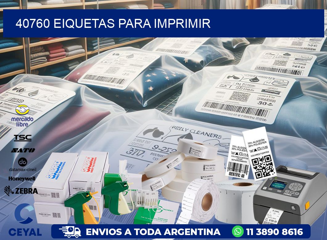 40760 EIQUETAS PARA IMPRIMIR