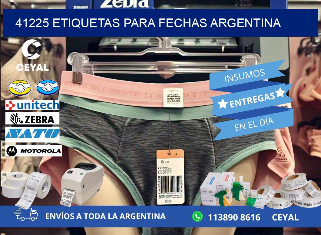 41225 ETIQUETAS PARA FECHAS ARGENTINA