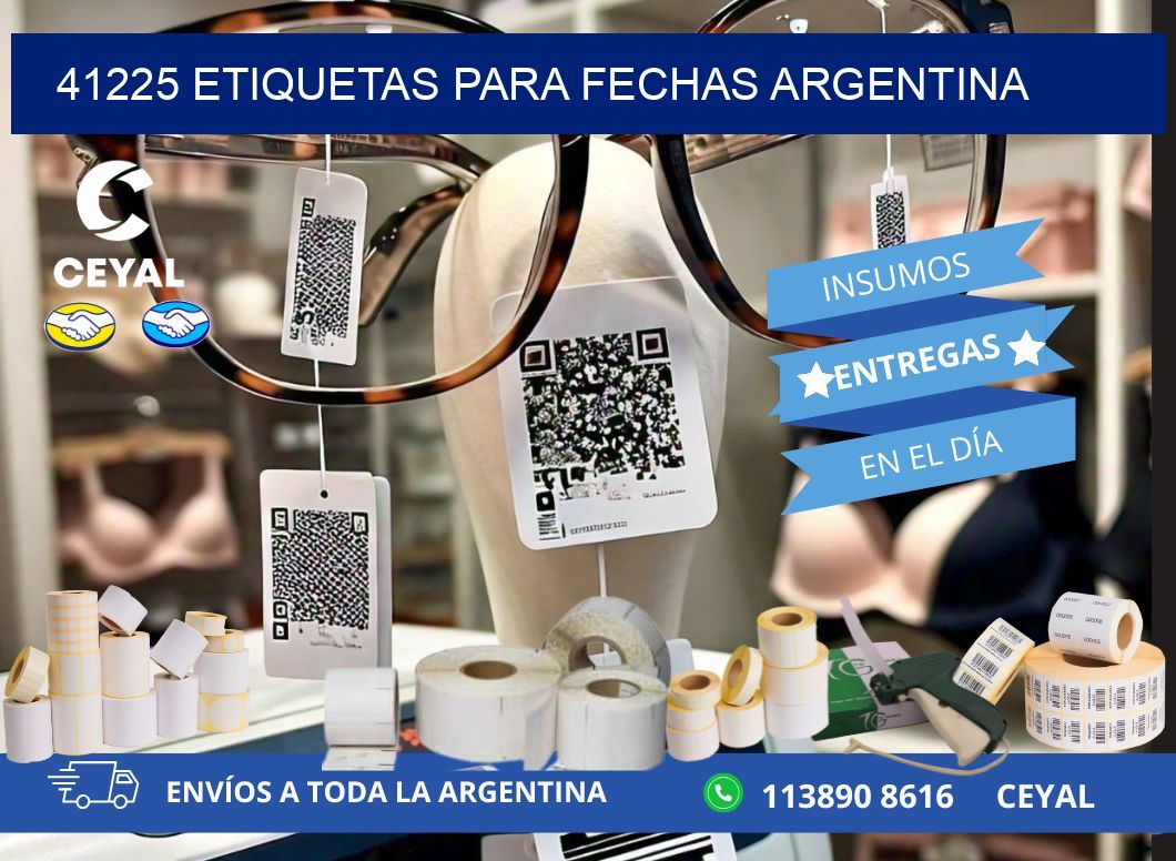 41225 ETIQUETAS PARA FECHAS ARGENTINA