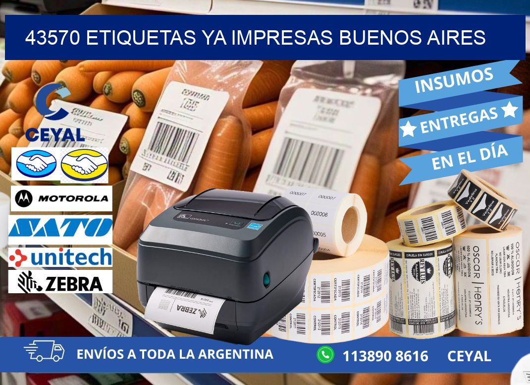 43570 ETIQUETAS YA IMPRESAS BUENOS AIRES