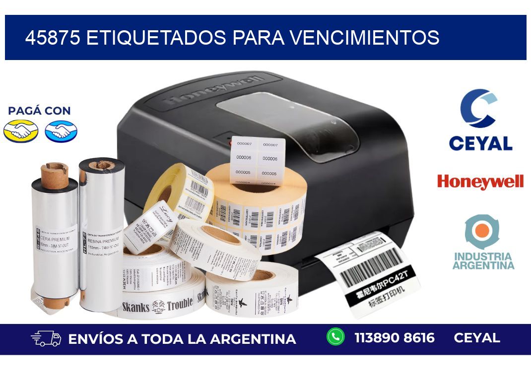 45875 ETIQUETADOS PARA VENCIMIENTOS