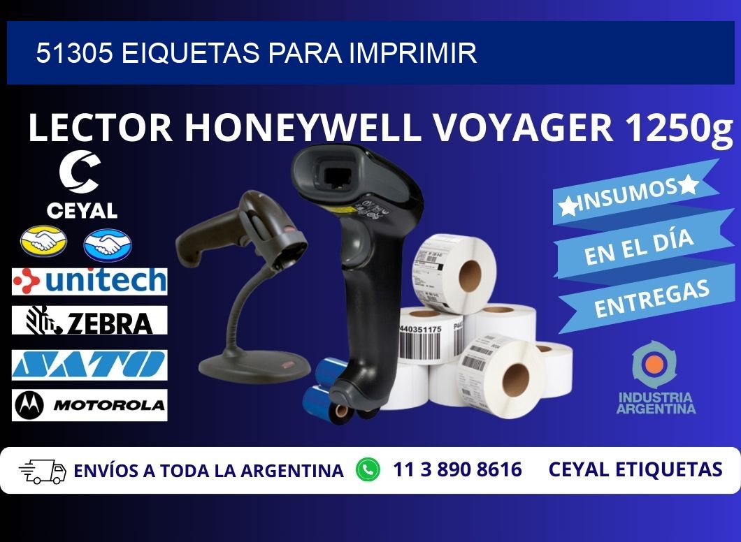 51305 EIQUETAS PARA IMPRIMIR