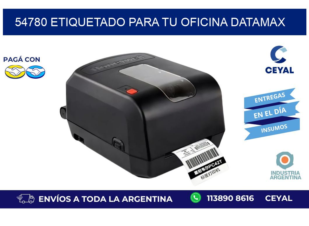 54780 ETIQUETADO PARA TU OFICINA DATAMAX