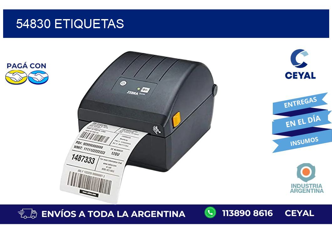 54830 ETIQUETAS