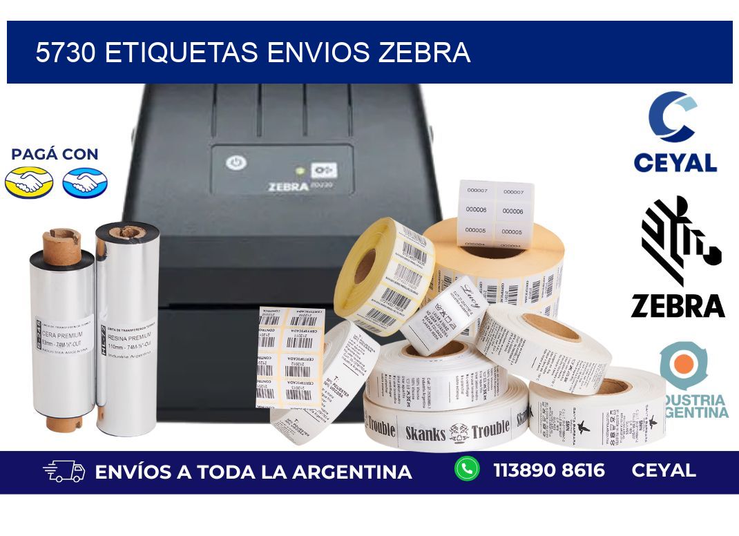 5730 ETIQUETAS ENVIOS ZEBRA