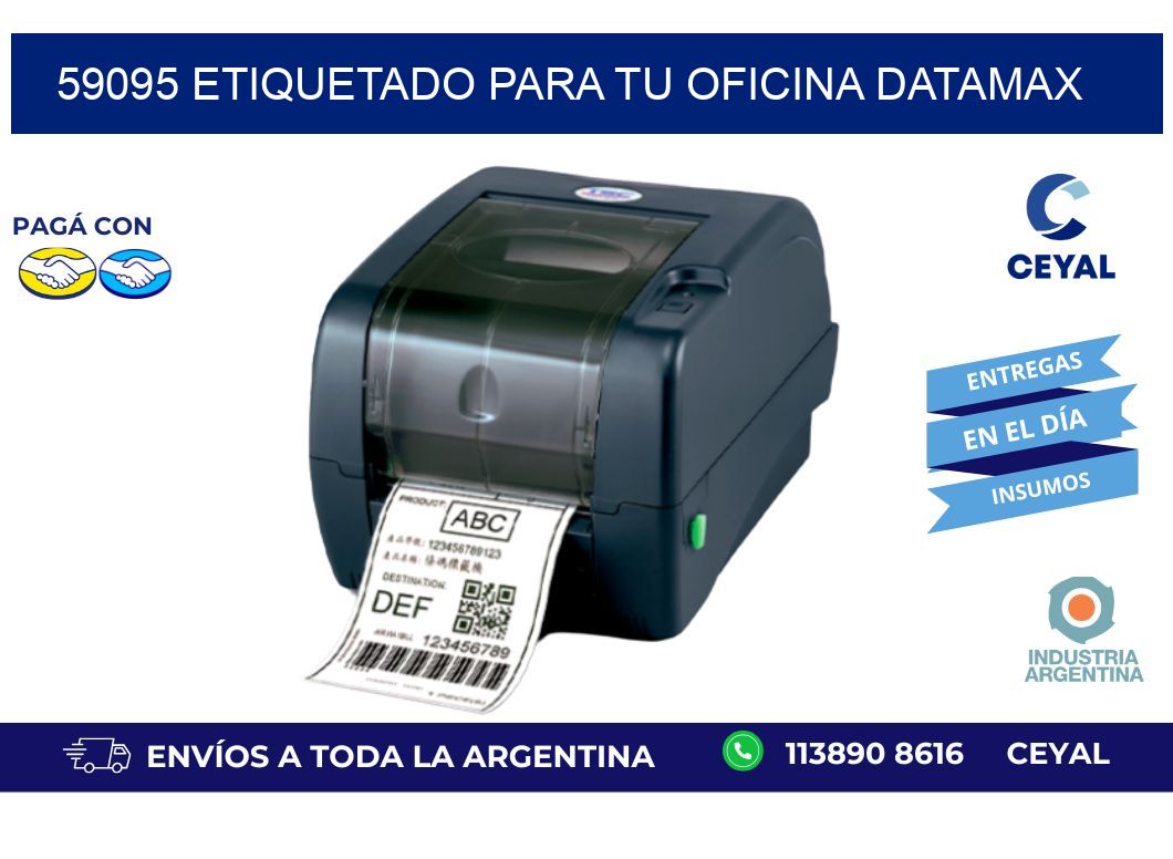 59095 ETIQUETADO PARA TU OFICINA DATAMAX