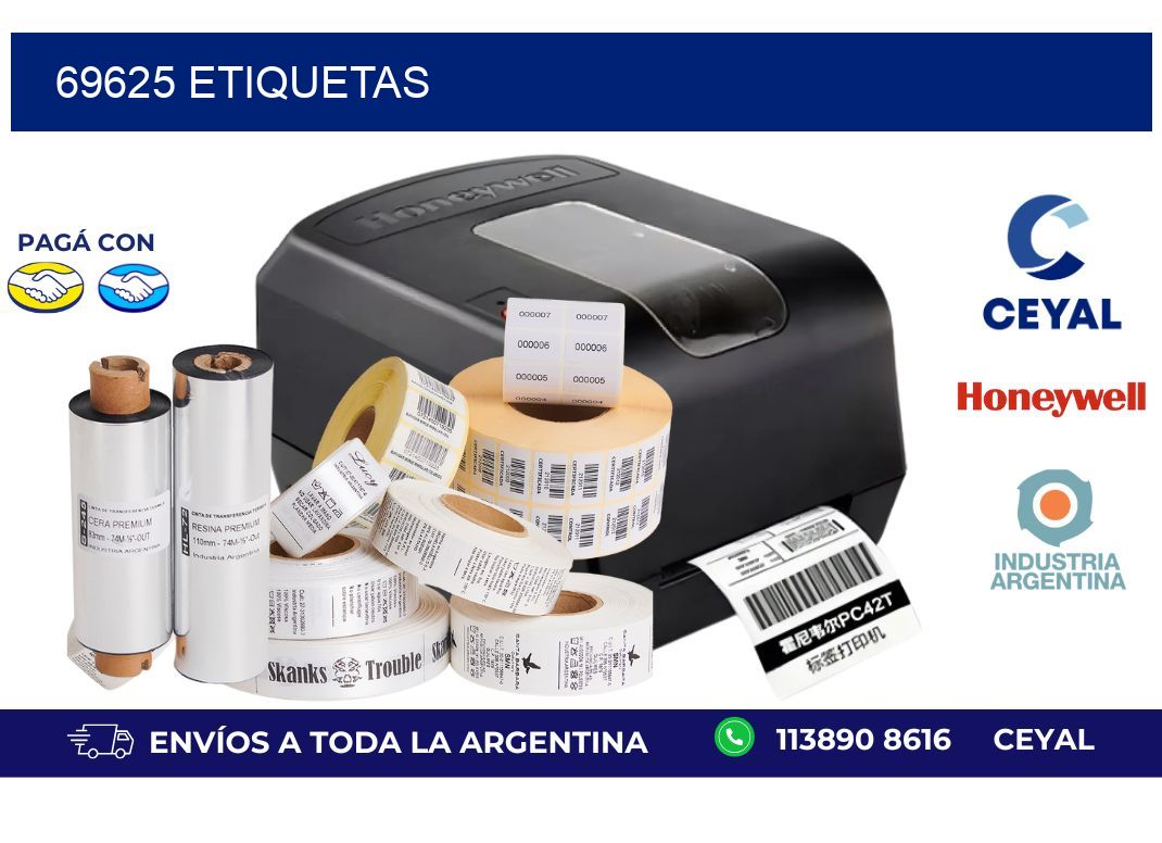 69625 ETIQUETAS