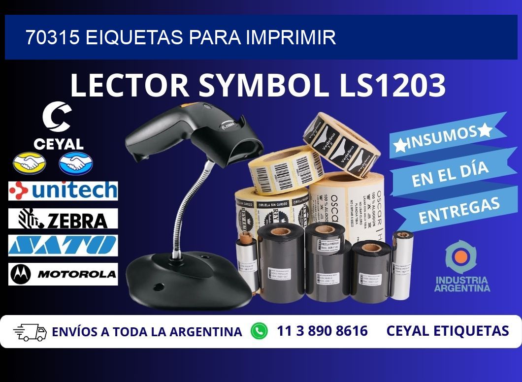 70315 EIQUETAS PARA IMPRIMIR