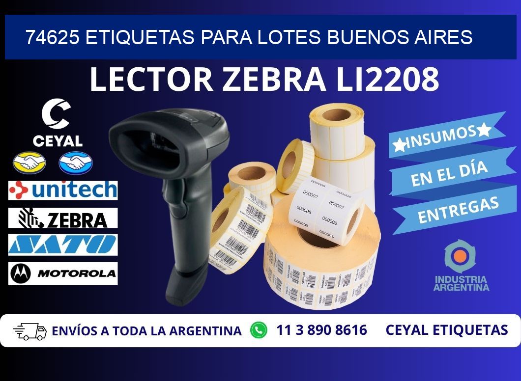 74625 ETIQUETAS PARA LOTES BUENOS AIRES