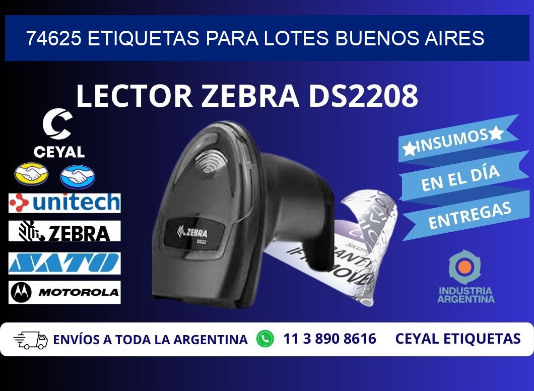 74625 ETIQUETAS PARA LOTES BUENOS AIRES