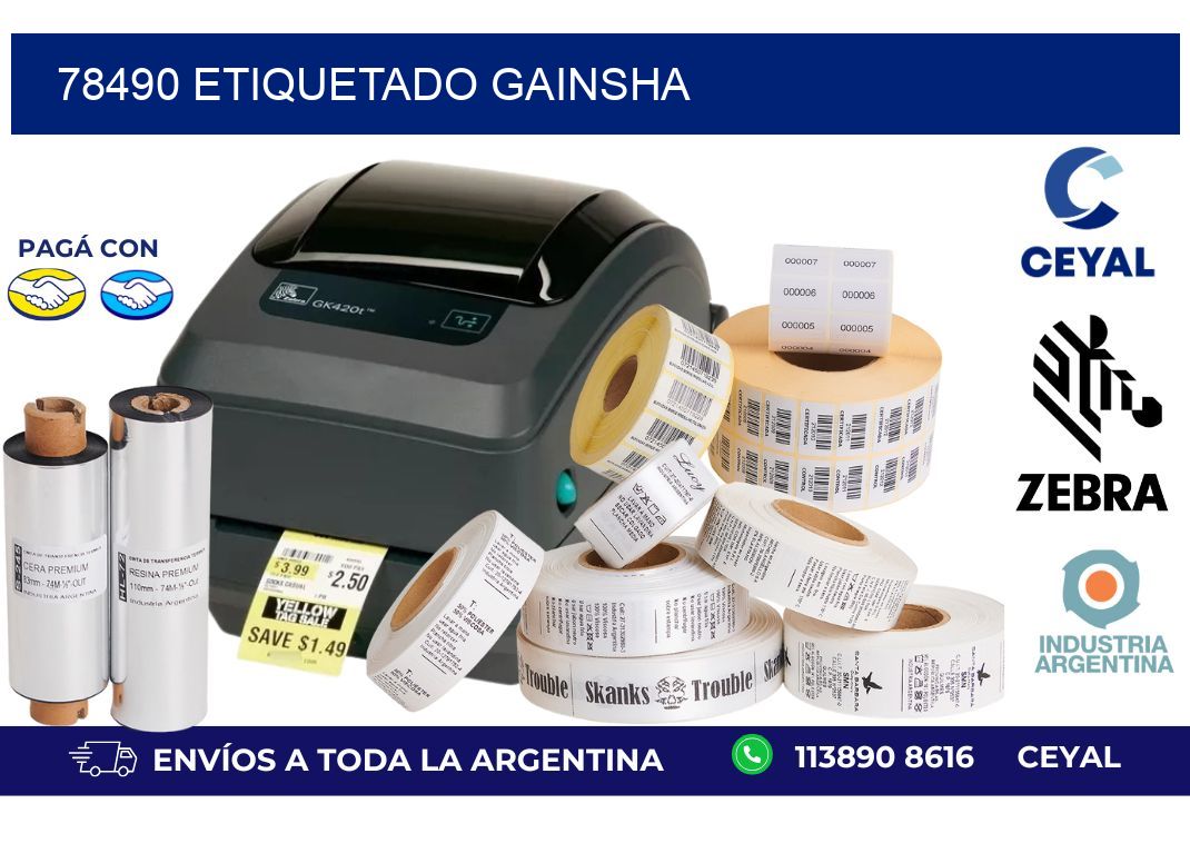 78490 ETIQUETADO GAINSHA