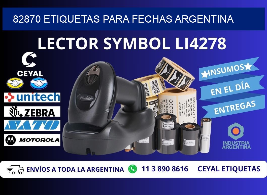 82870 ETIQUETAS PARA FECHAS ARGENTINA