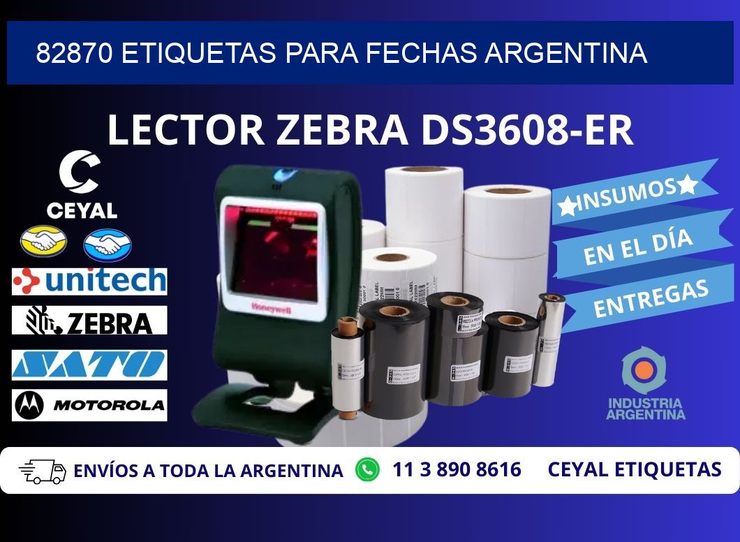 82870 ETIQUETAS PARA FECHAS ARGENTINA