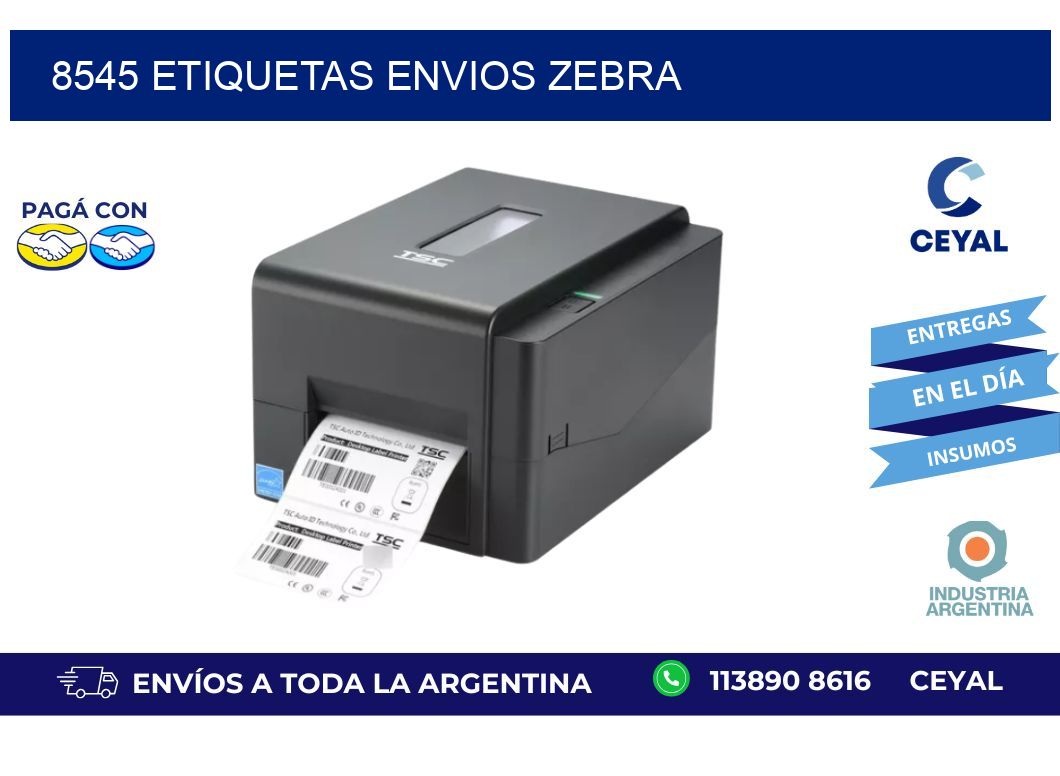 8545 ETIQUETAS ENVIOS ZEBRA