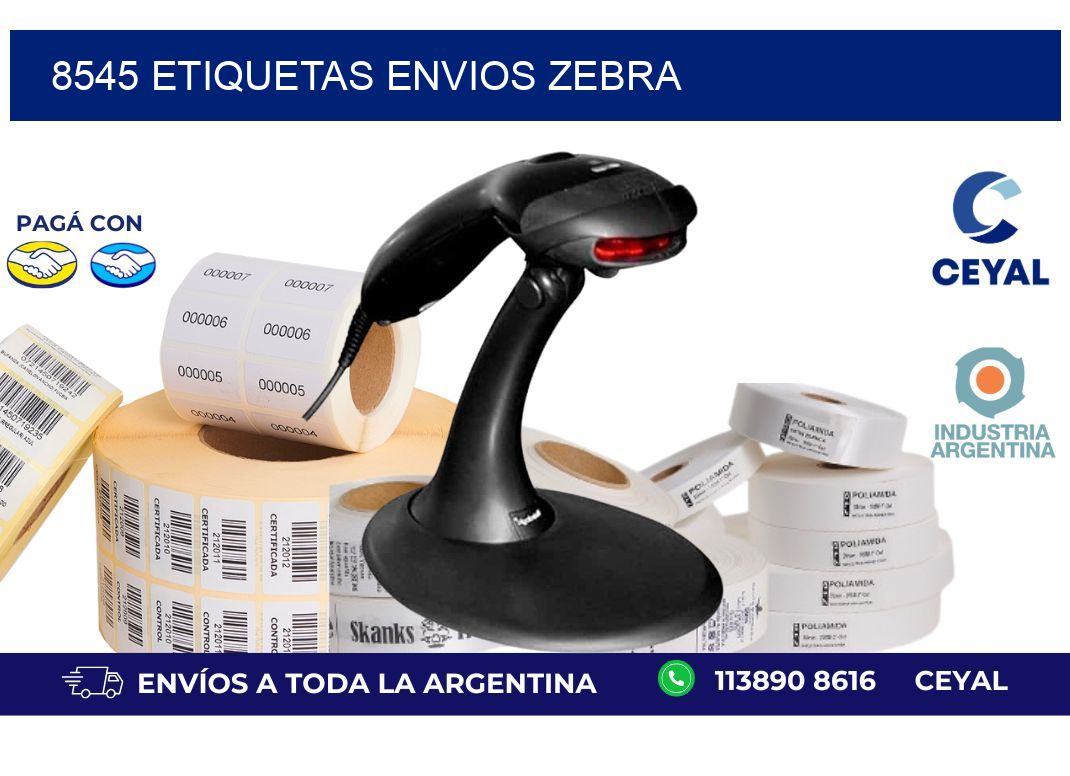 8545 ETIQUETAS ENVIOS ZEBRA