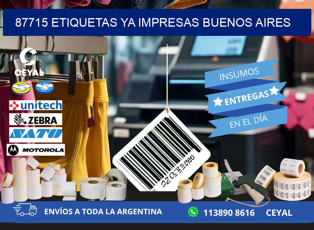 87715 ETIQUETAS YA IMPRESAS BUENOS AIRES