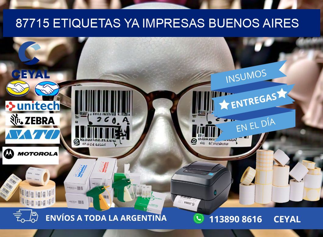 87715 ETIQUETAS YA IMPRESAS BUENOS AIRES