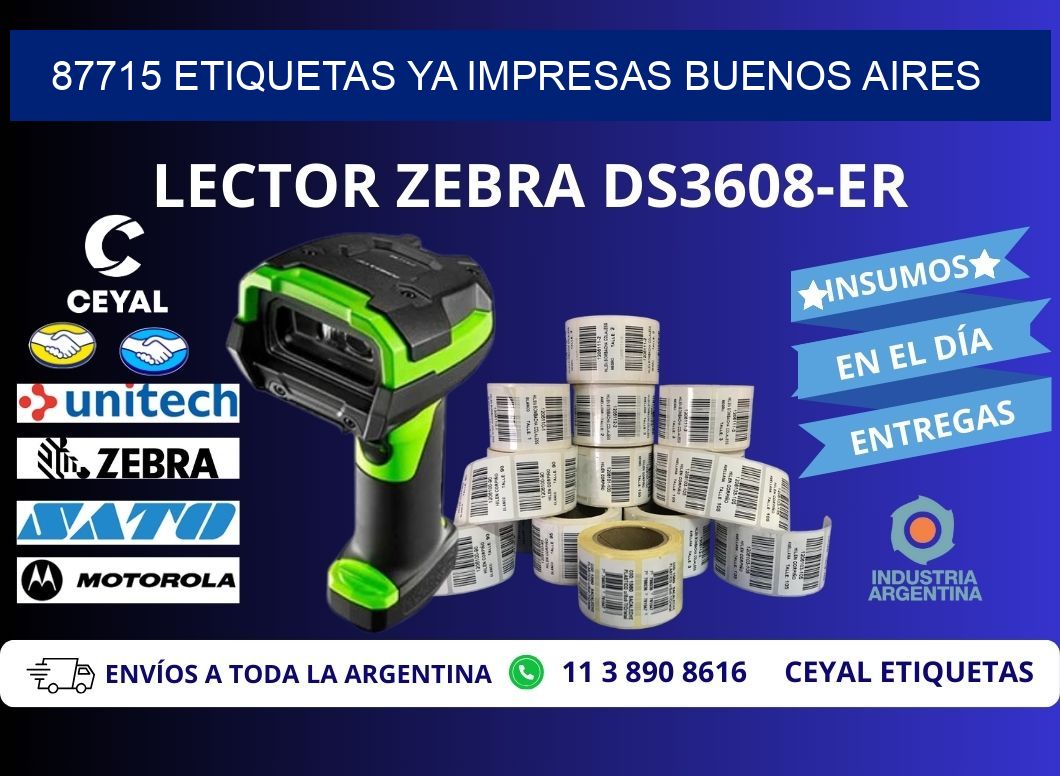 87715 ETIQUETAS YA IMPRESAS BUENOS AIRES