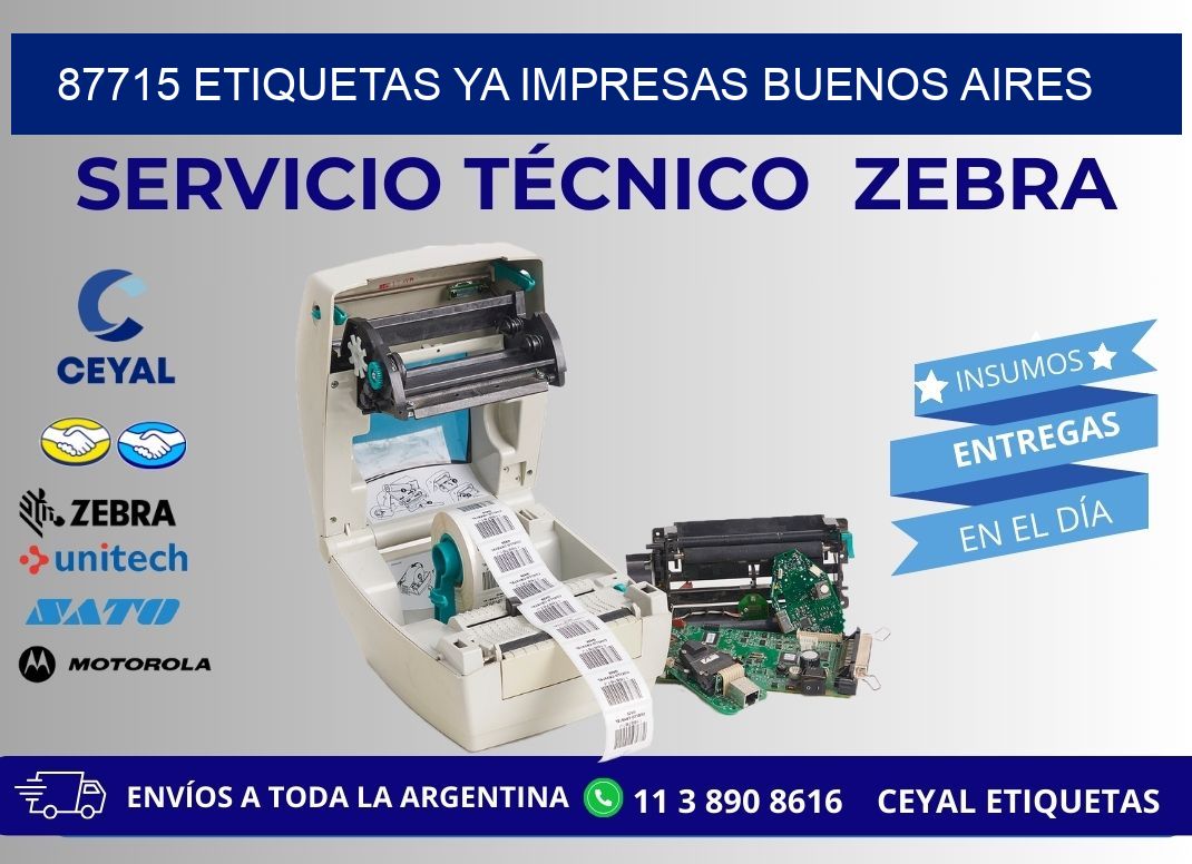 87715 ETIQUETAS YA IMPRESAS BUENOS AIRES