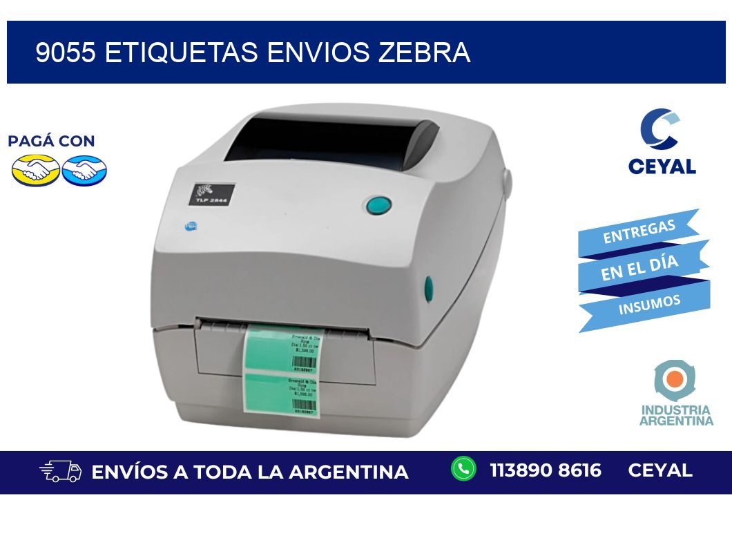 9055 ETIQUETAS ENVIOS ZEBRA