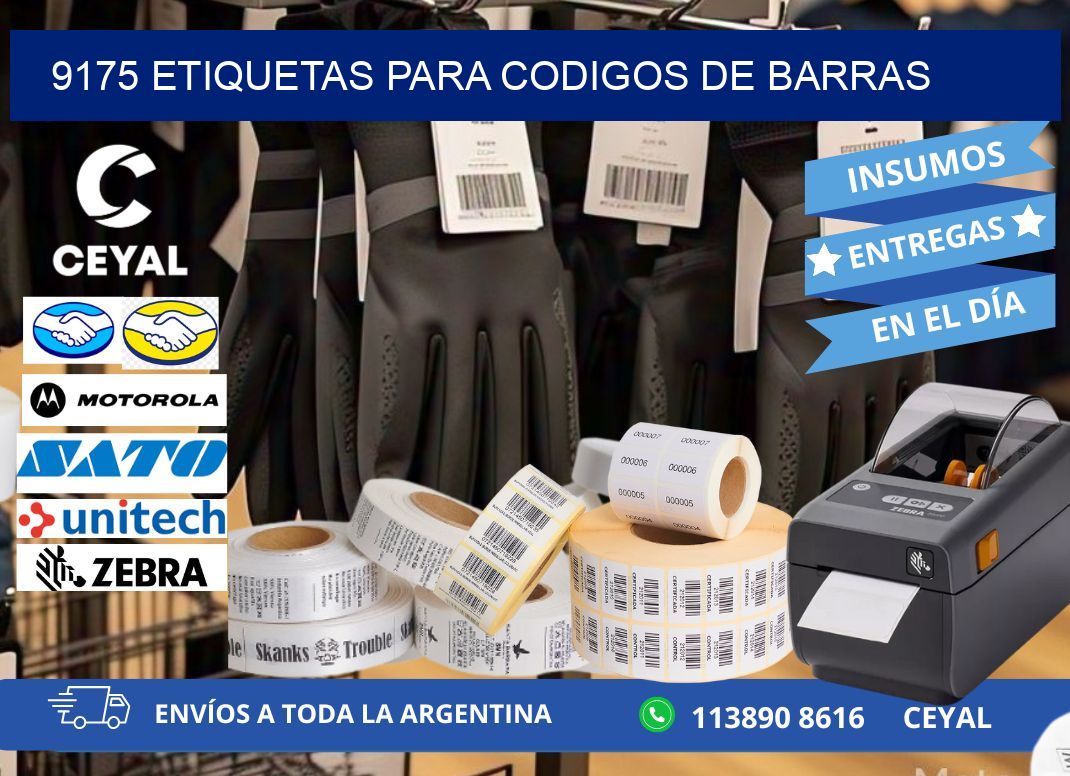 9175 ETIQUETAS PARA CODIGOS DE BARRAS