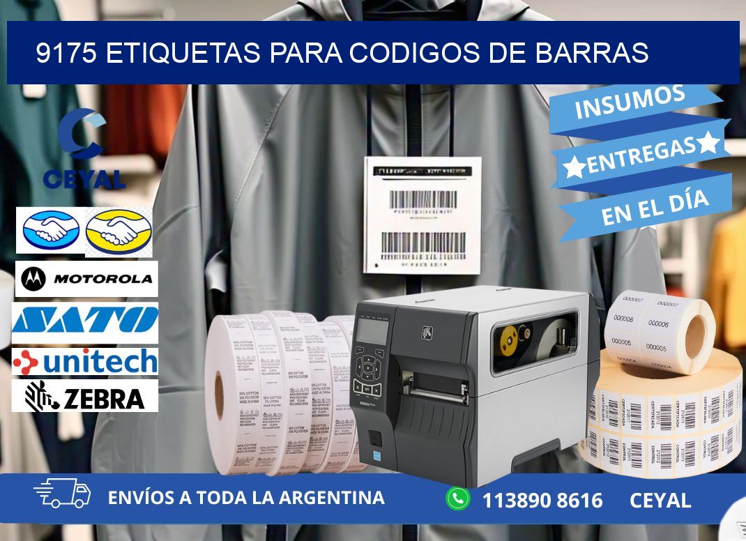 9175 ETIQUETAS PARA CODIGOS DE BARRAS