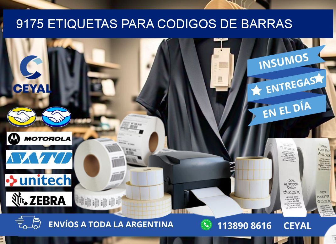 9175 ETIQUETAS PARA CODIGOS DE BARRAS