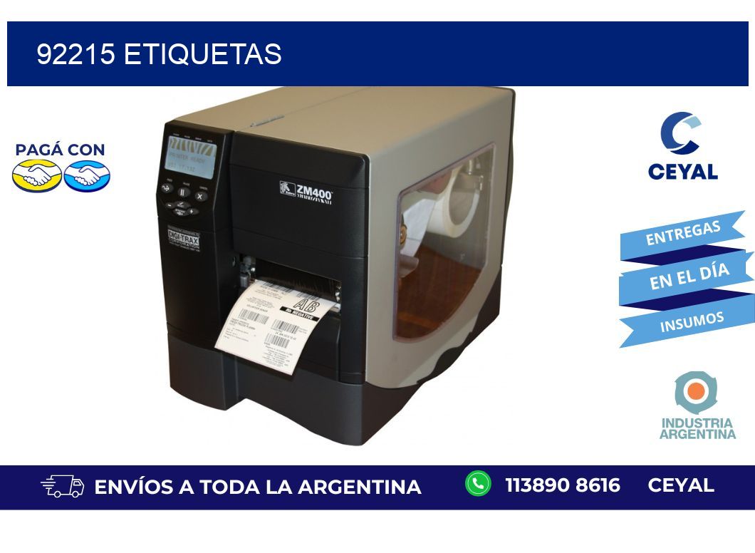92215 ETIQUETAS