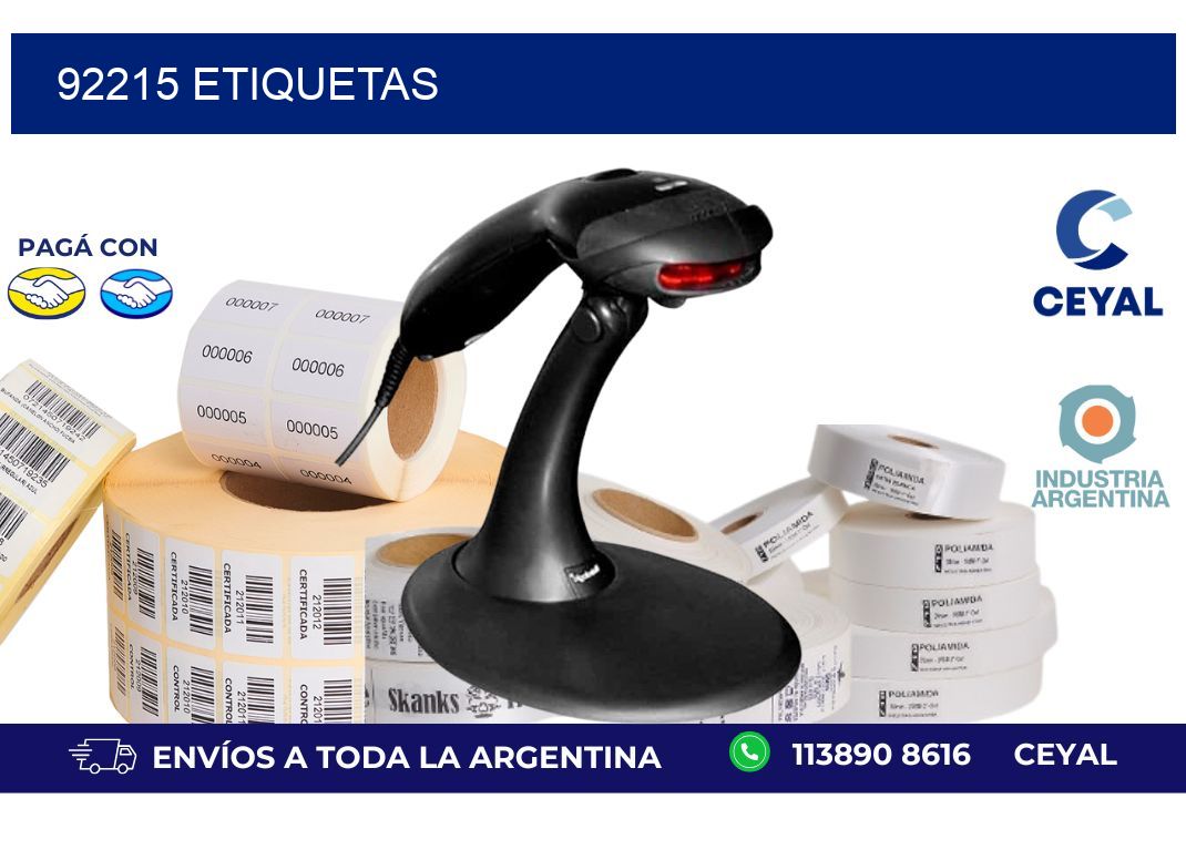 92215 ETIQUETAS