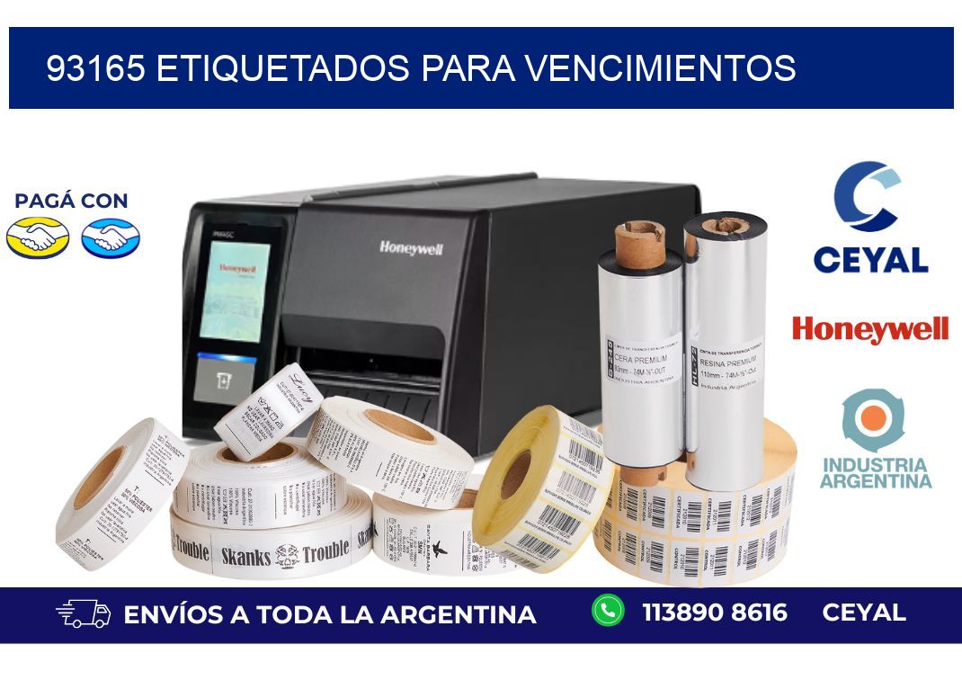 93165 ETIQUETADOS PARA VENCIMIENTOS
