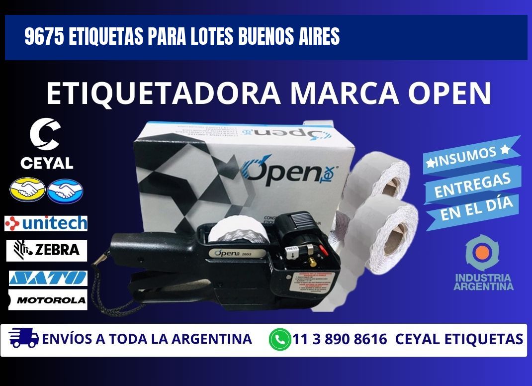 9675 ETIQUETAS PARA LOTES BUENOS AIRES