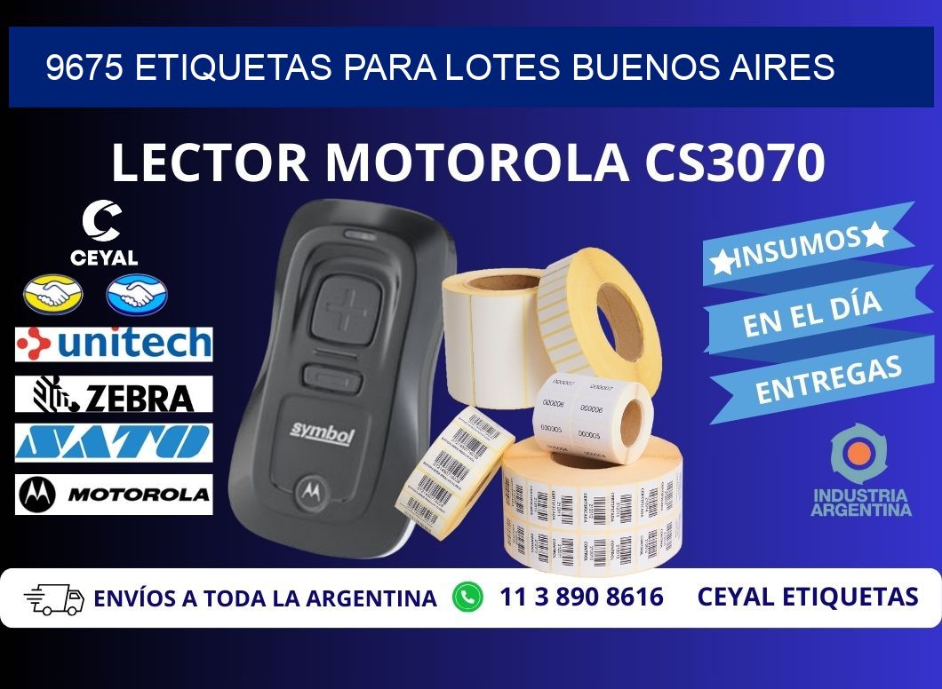 9675 ETIQUETAS PARA LOTES BUENOS AIRES