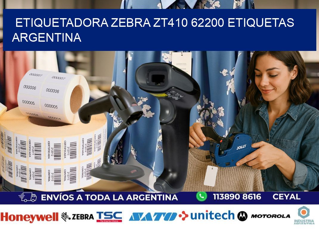 etiquetadora zebra zt410 62200 etiquetas argentina